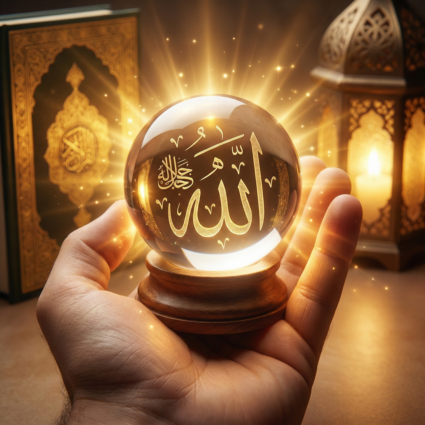 Allah Lafz-ı Celal Kristal Küre